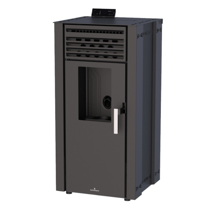 copy of Pelletkachel slim 13 kW zwart glas VERNON