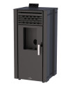 Stufa a pellet Eva 15kW nera