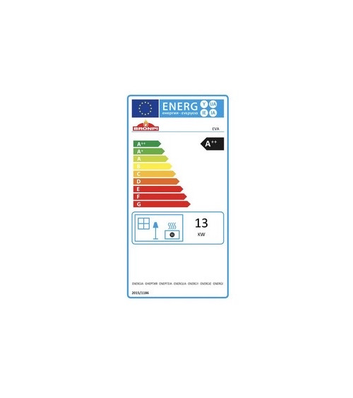 Poêle à pellet 15kW - Eva noir