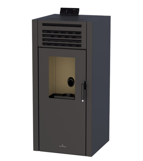 Stufa a pellet Adel nera da 14,3 kW