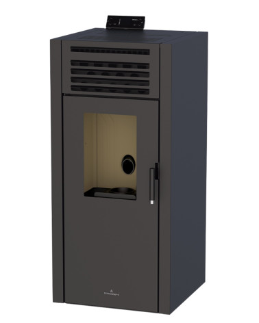 Stufa a pellet Adel nera da 14,3 kW