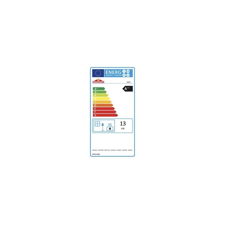 Poêle à pellet BRONPI 14,3kW - Adel noir
