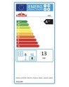 Estufa de pellets Adel negra de 14,3 kW