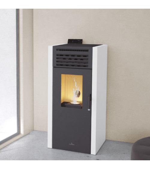 Stufa a pellet Adel avorio da 14,3 kW