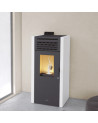 copy of Pellettikamiina slim 13 kW musta lasi VERNON