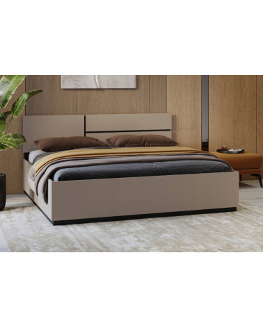 Chambre complète CROSS Taupe 160x200 cm
