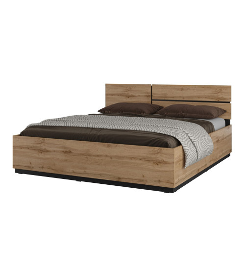 Chambre complète CROSS Chène 160x200 cm