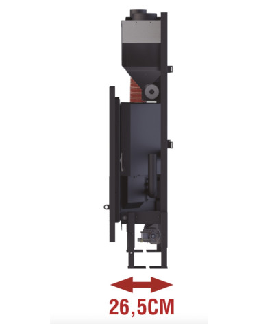 Insert de pellets Bruno-Slim 10kW