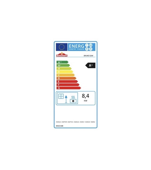 Insert de pellets Bruno-Slim 10kW