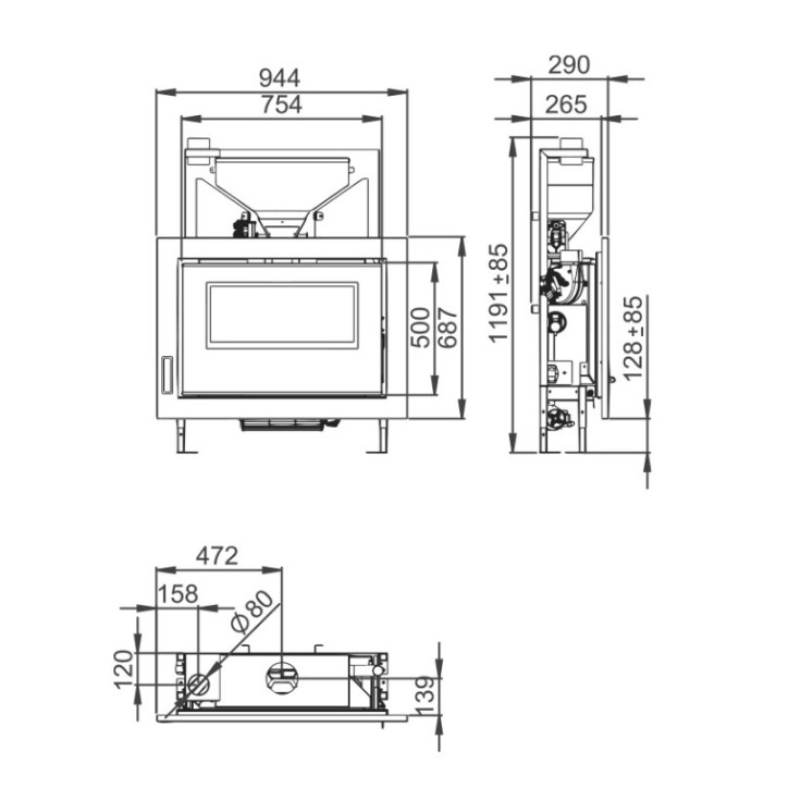 copy of Caldeira SUPETAR de 27 kW com limpeza automática e compactador de cinzas