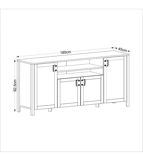 Salon complet Rosa gris clair et bois