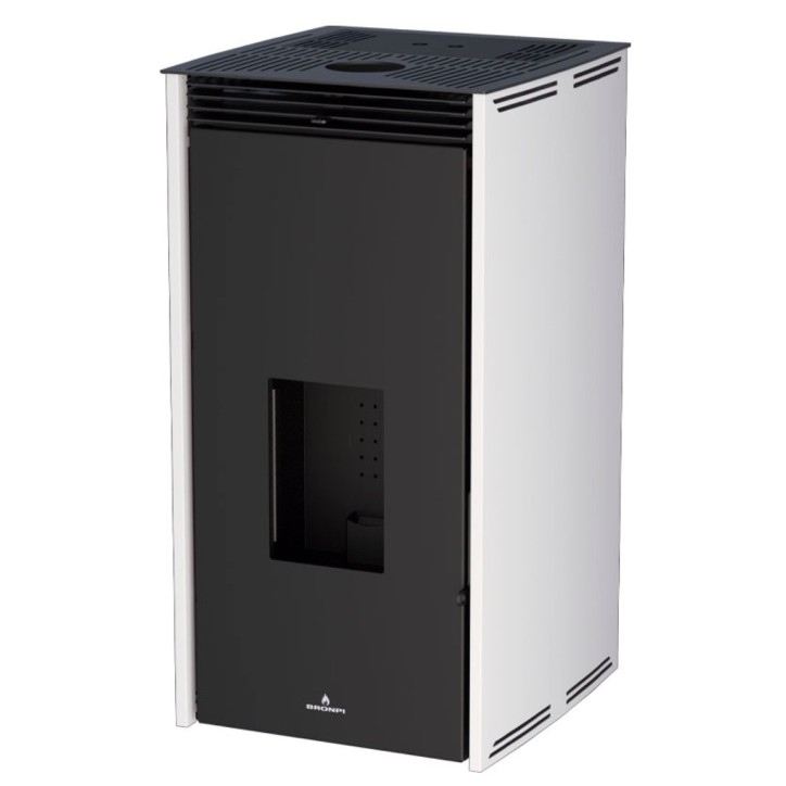 Estufa de pellets sin electricidad Free-11 11kW Marfil