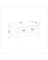 Salon complet Rosa gris clair et bois