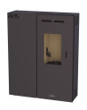 copy of Pellettikamiina slim 13 kW musta lasi VERNON