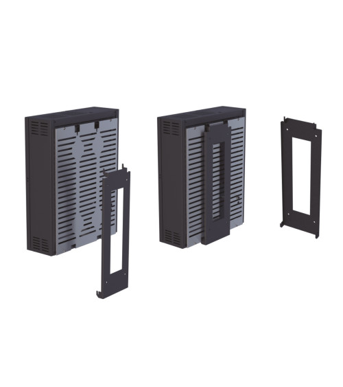 copy of Poêle à pellet canalisable slim 13 kW verre noir VERNON