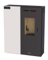 copy of Poêle à pellet canalisable slim 13 kW verre noir VERNON