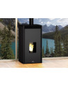 Salamandra a pellets - SEM ELECTRICIDADE - FREE 11 kW cor preta