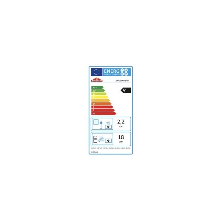 Poêle HYDRO QUESNEL - pellets - 21 kW noir