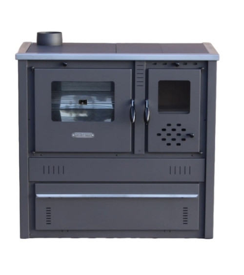 Cuisinière à bois PANONIA anthracite gauche