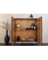 Buffet TRIBAL 120 cm in legno di mango intagliato