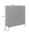 Buffet TRIBAL 120 cm in legno di mango intagliato
