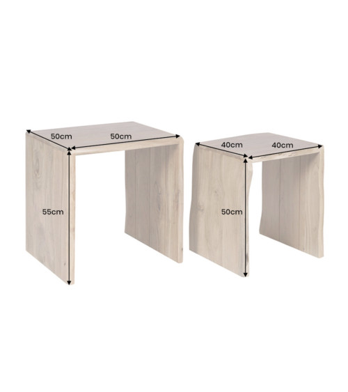 Mesa de centro MAMMUT 55 cm - Set de 2