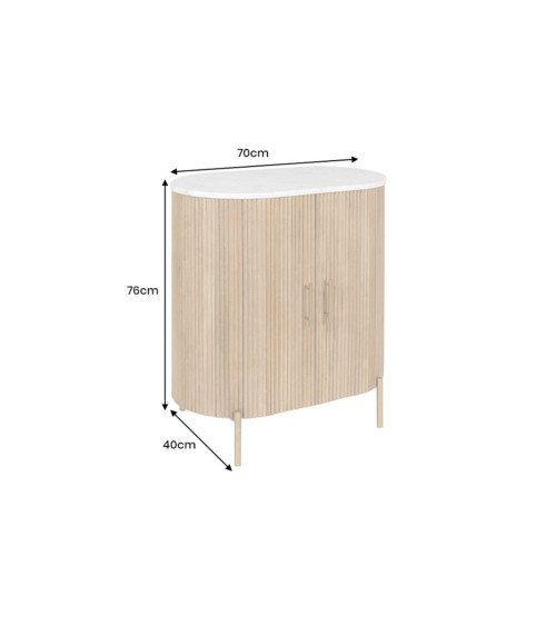Consolle CHIC 70 cm in legno di mango naturale