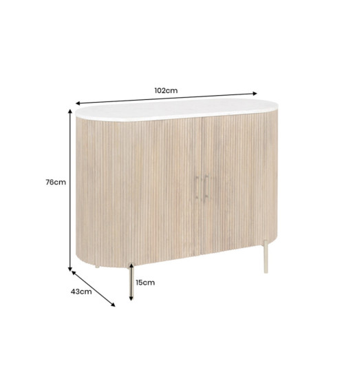 Buffet CHIC 105 cm en bois de manguier naturel