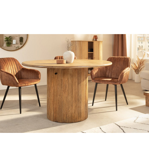 Tavolo da pranzo rotondo TRES CHIC Ø120 cm