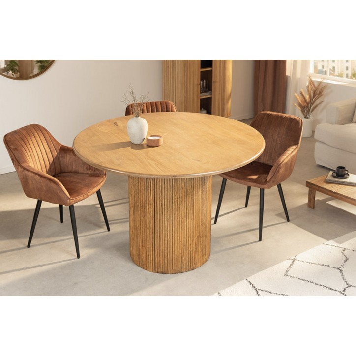 Table de repas ronde TRES CHIC Ø120 cm