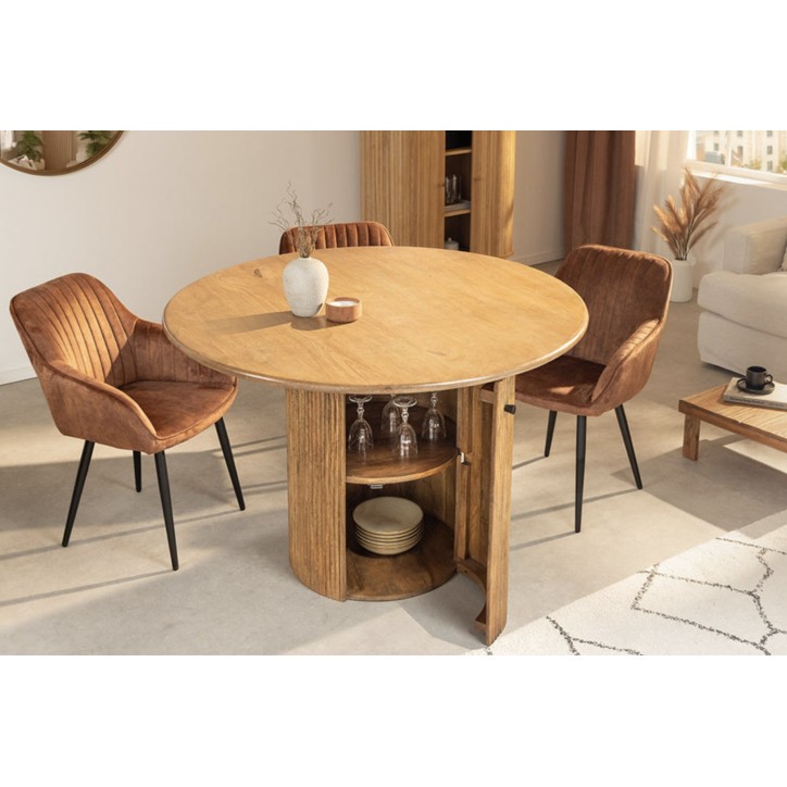 Mesa de comedor redonda TRES CHIC Ø120 cm