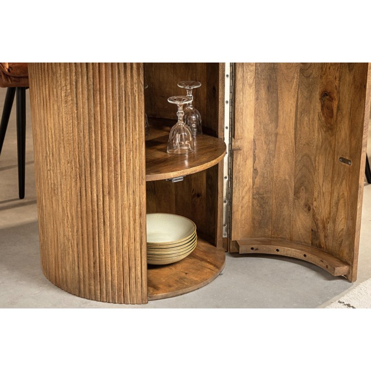 Table de repas ronde TRES CHIC Ø120 cm