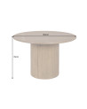 Table de repas ronde TRES CHIC Ø120 cm