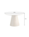 Tavolo da pranzo UNIQUE 120 cm - rovere chiaro