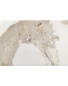 Table UNIQUE ovale 200 cm marbre blanc & chêne clair