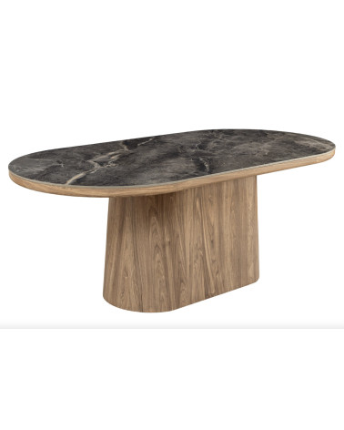 Mesa de comedor UNIQUE ovalada de 200 cm