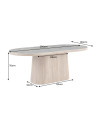 Table de salon UNIQUE 200 cm ovale
