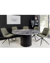 Mesa de centro UNIQUE redonda de 120 cm - negro