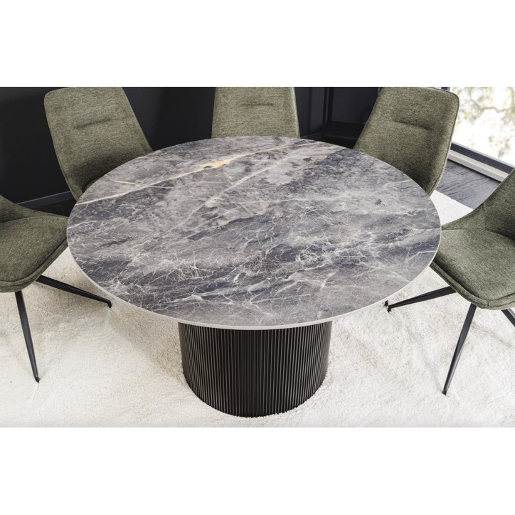 Mesa de centro UNIQUE redonda de 120 cm - negro