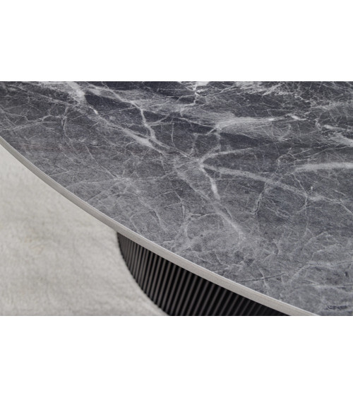 Mesa de centro UNIQUE redonda de 120 cm - negro