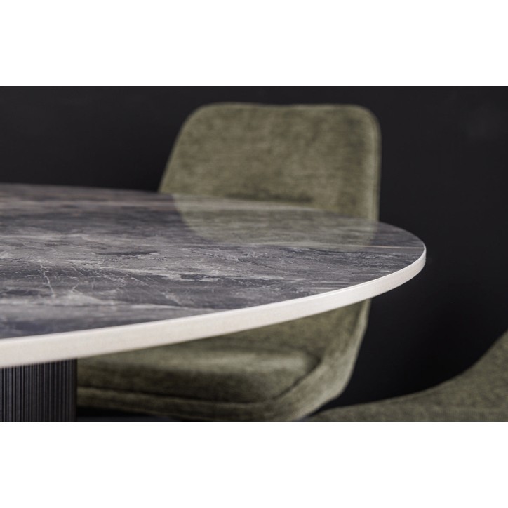 Table de salon UNIQUE 120 cm ronde - noir