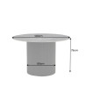 Mesa de centro UNIQUE redonda de 120 cm - negro