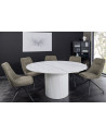 Table de salon UNIQUE ronde 120 cm - blanc