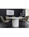 Tavolo da salotto UNIQUE rotondo 120 cm - bianco