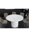 Tavolo da salotto UNIQUE rotondo 120 cm - bianco