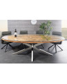 Mesa de salón BARRACUDA 220 cm ovalada