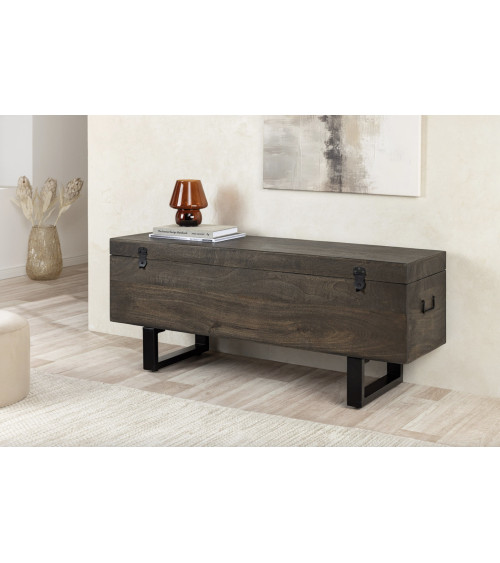 Tavolino FACTORY LOFT 115 cm in legno di mango taupe marrone