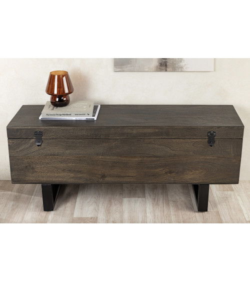 Tavolino FACTORY LOFT 115 cm in legno di mango taupe marrone