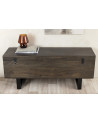 Mesa de centro FACTORY LOFT 115 cm en madera de mango color taupe marrón