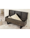 Mesa de centro FACTORY LOFT 115 cm en madera de mango color taupe marrón